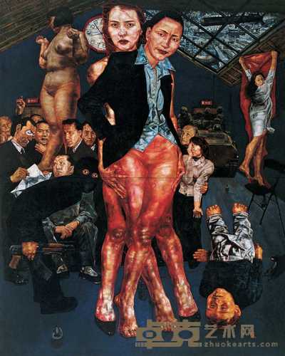 马堡中 1999年作 《内幕》 240×190cm
